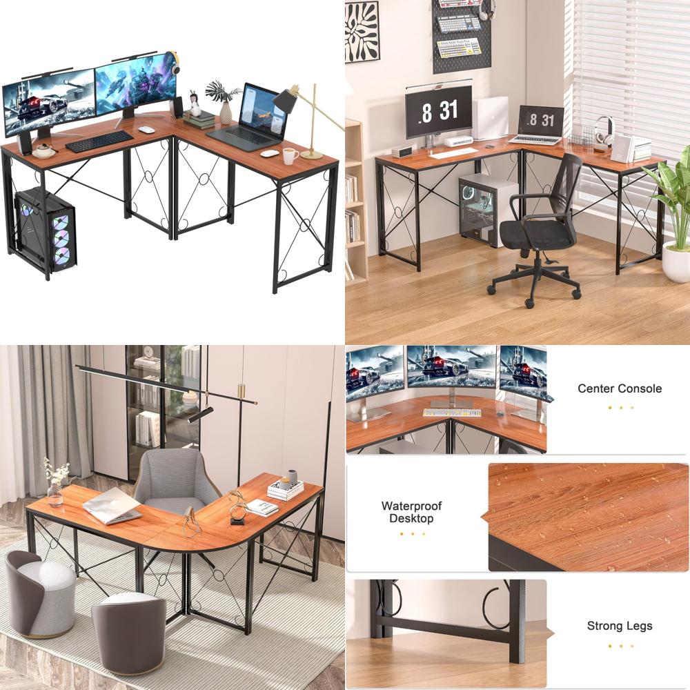 Desk Setup Small Space - Compact 39.4 Folding Laptop Desk for