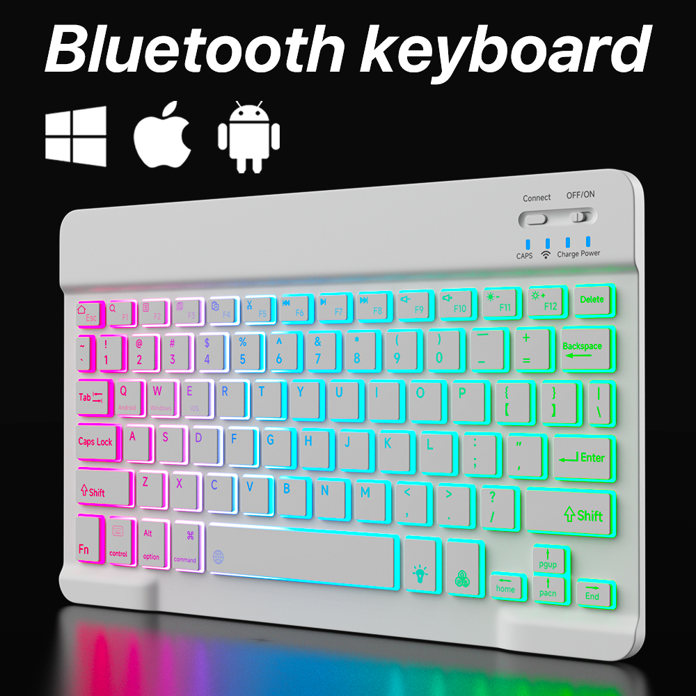 Desk Setup Keyboard - Backlit Backlight Bluetooth Keyboard And Mouse