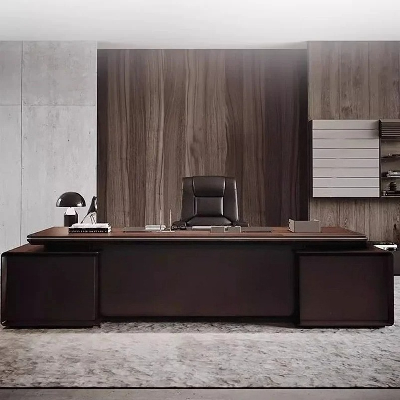 Desk Setup For Office - Modern Office Storage Executive Setup Work