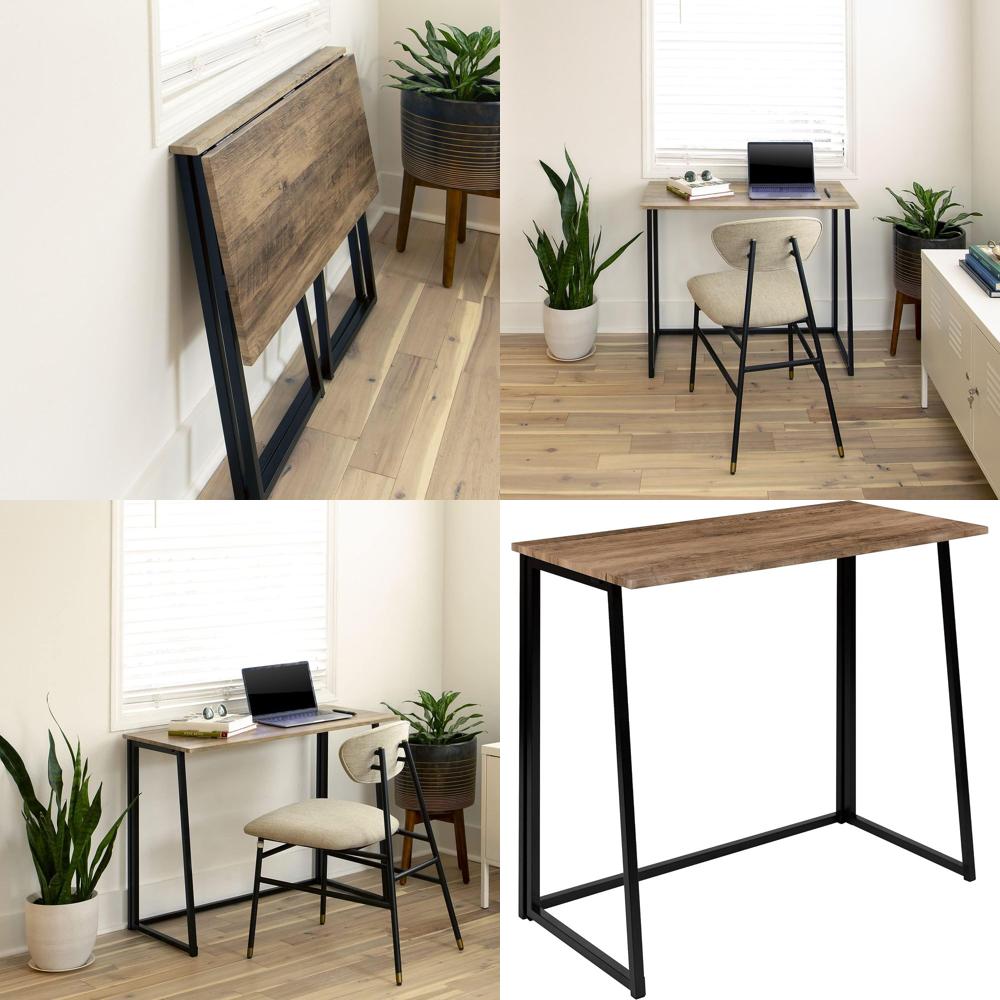 Desk Setup For Office - Rustic Natural 36 Home Office Desk