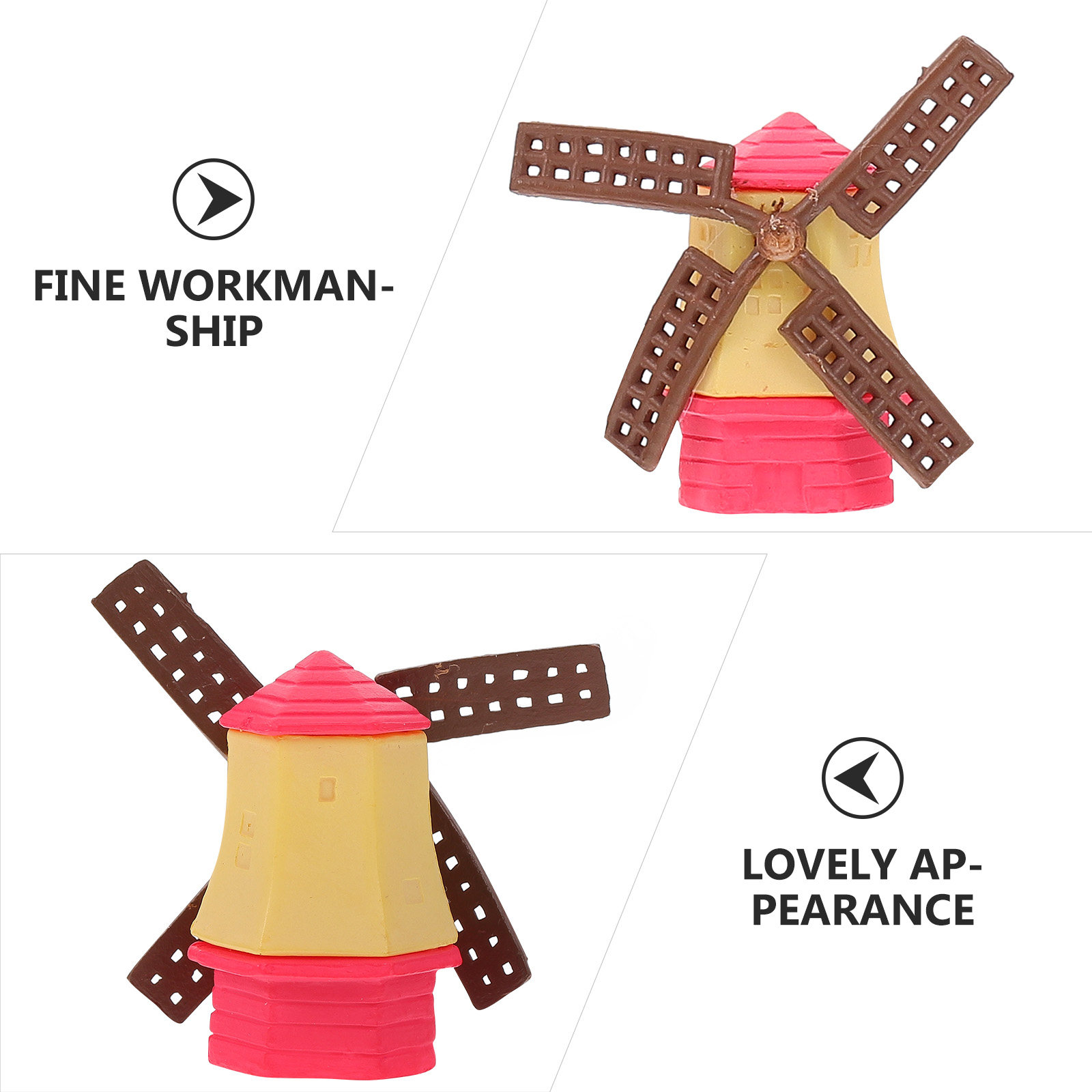 5Pcs Colorful Miniature Windmi - Desk Setup For Office のレビューと価格