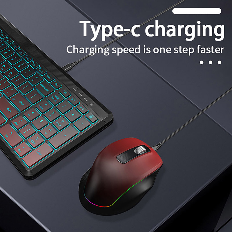 RGB Backlit Silent Wireless Ke - Desk Setup Keyboard のレビューと価格