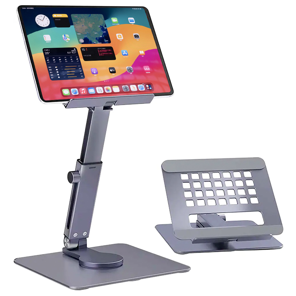 Aluminum Tablet Stand Desk Ris - Desk Setup Ipad のレビューと価格