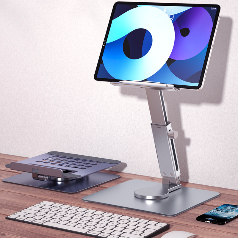 Aluminum Tablet Stand Desk Ris - Desk Setup Ipad のレビューと価格