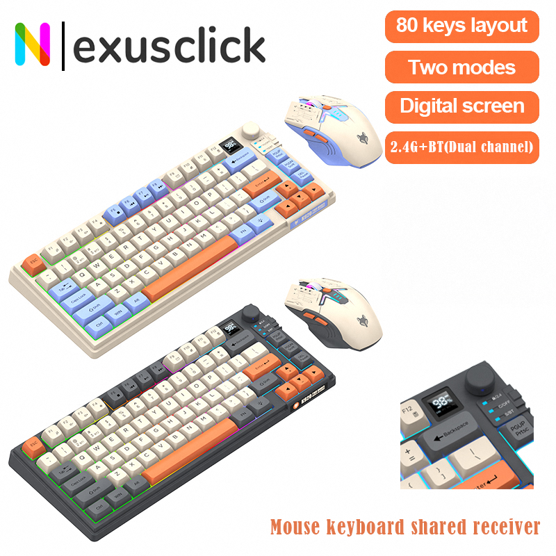 New Dual-Mode 80 Keys Wireless - Desk Setup Keyboard のレビューと価格