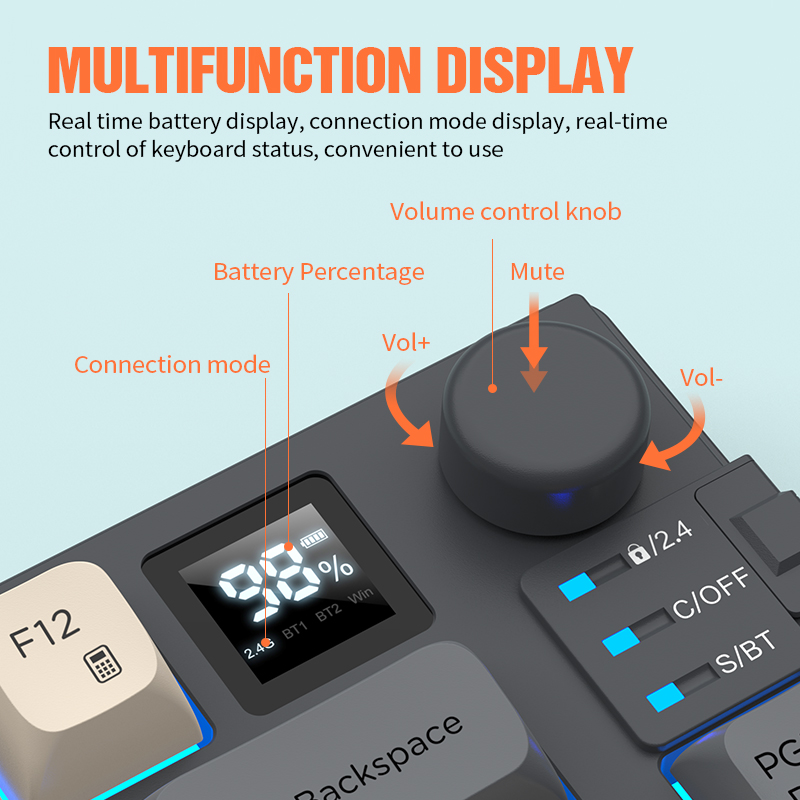 New Dual-Mode 80 Keys Wireless - Desk Setup Keyboard のレビューと価格