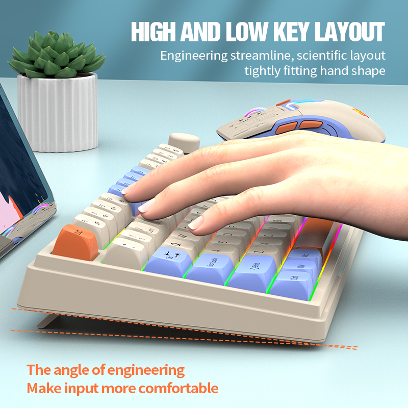 New Dual-Mode 80 Keys Wireless - Desk Setup Keyboard のレビューと価格