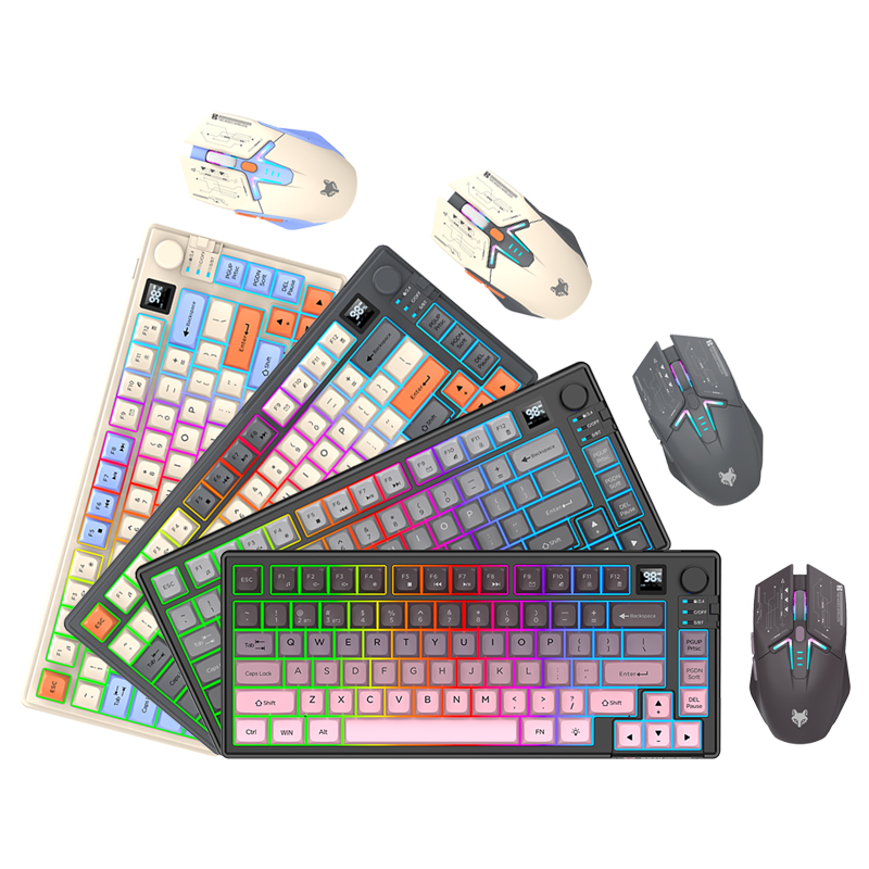 New Dual-Mode 80 Keys Wireless - Desk Setup Keyboard のレビューと価格