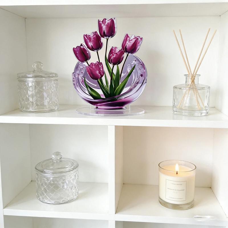 Acrylic Lily Flower 2D Ornamen - Desk Setup At Home のレビューと価格