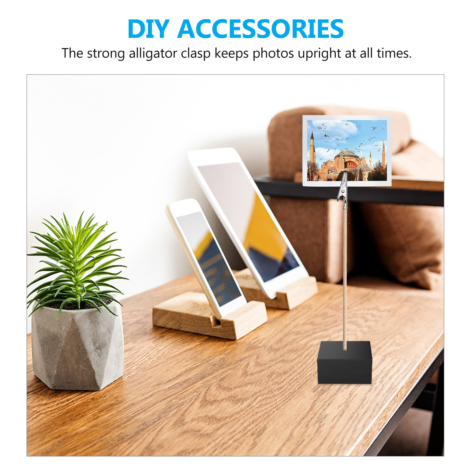 100Pcs Bamboo Stick Crocodile  - Sticky Memo Holder のレビューと価格