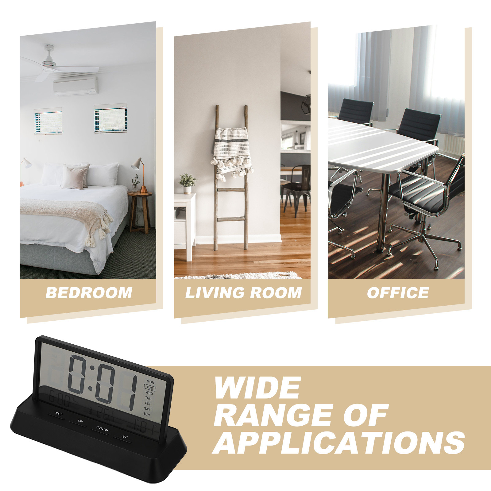 Digital Alarm Clock Small Comp - Desk Setup In Small Bedroom のレビューと価格