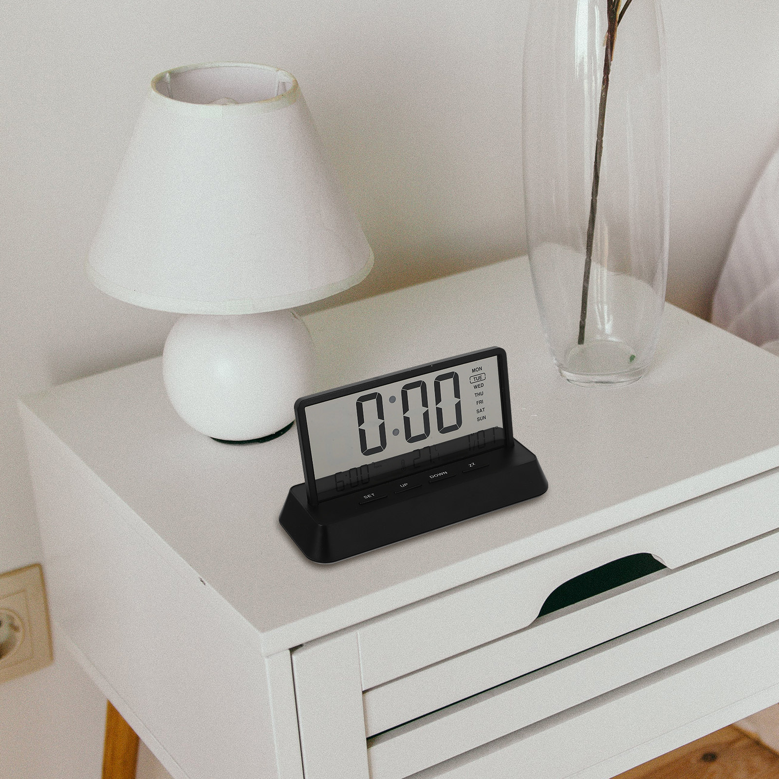 Digital Alarm Clock Small Comp - Desk Setup In Small Bedroom のレビューと価格