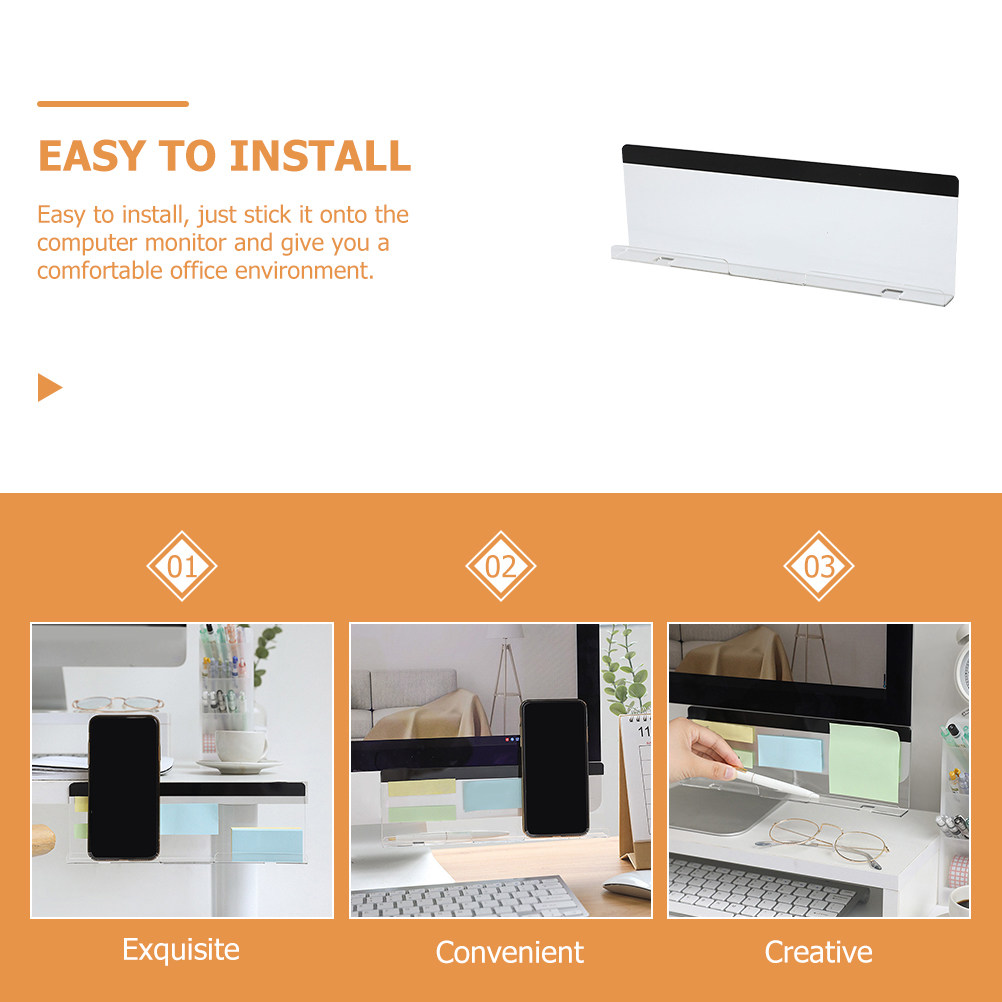 Monitor Memo Board Transparent - Sticky Memo Holder のレビューと価格