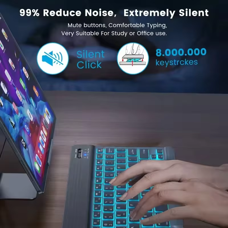 READ YYEAH RGB Backlit Bluetoo - Desk Setup Keyboard のレビューと価格