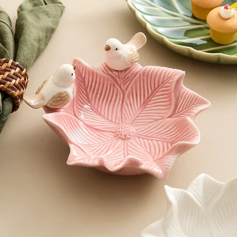 Cute Bird Tray Ceramic Jewelry - Desk Setup At Home のレビューと価格