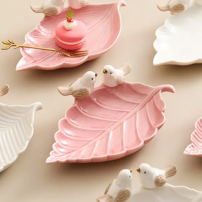 Cute Bird Tray Ceramic Jewelry - Desk Setup At Home のレビューと価格