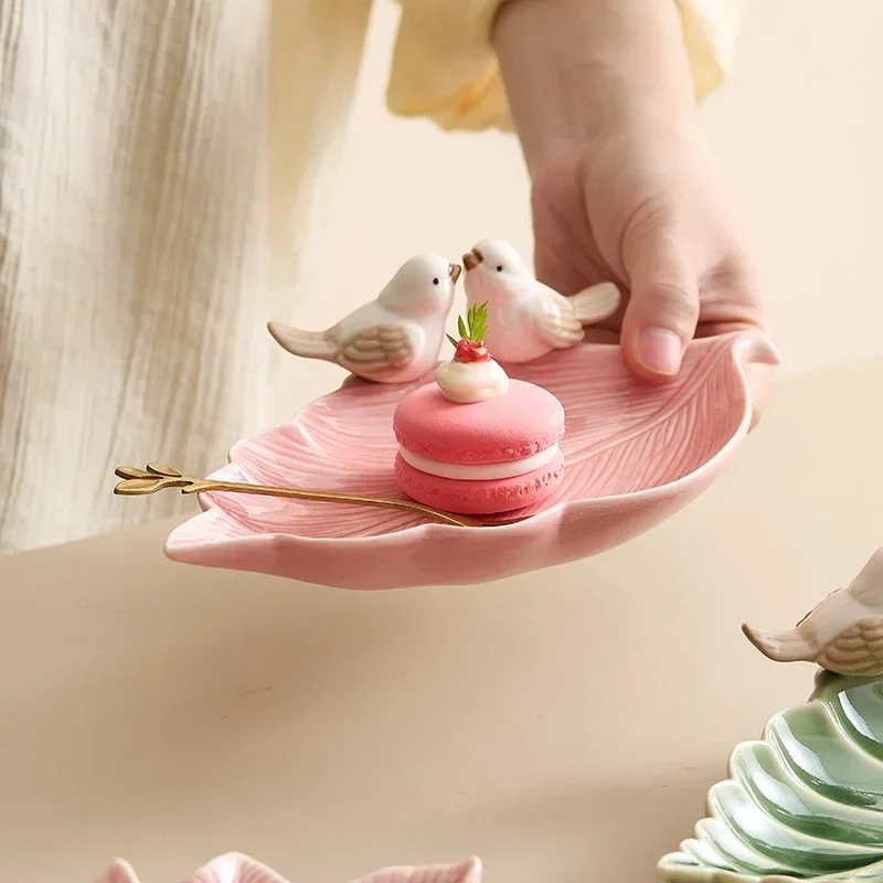 Cute Bird Tray Ceramic Jewelry - Desk Setup At Home のレビューと価格
