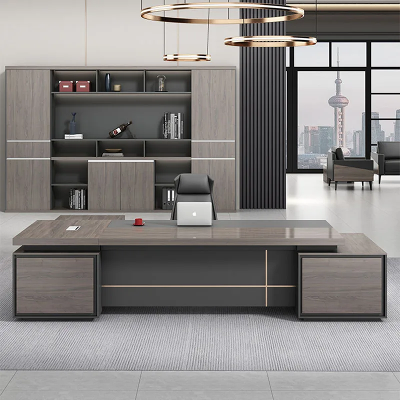 Desk Luxury Storage L Shaped E - Desk Setup For Office のレビューと価格