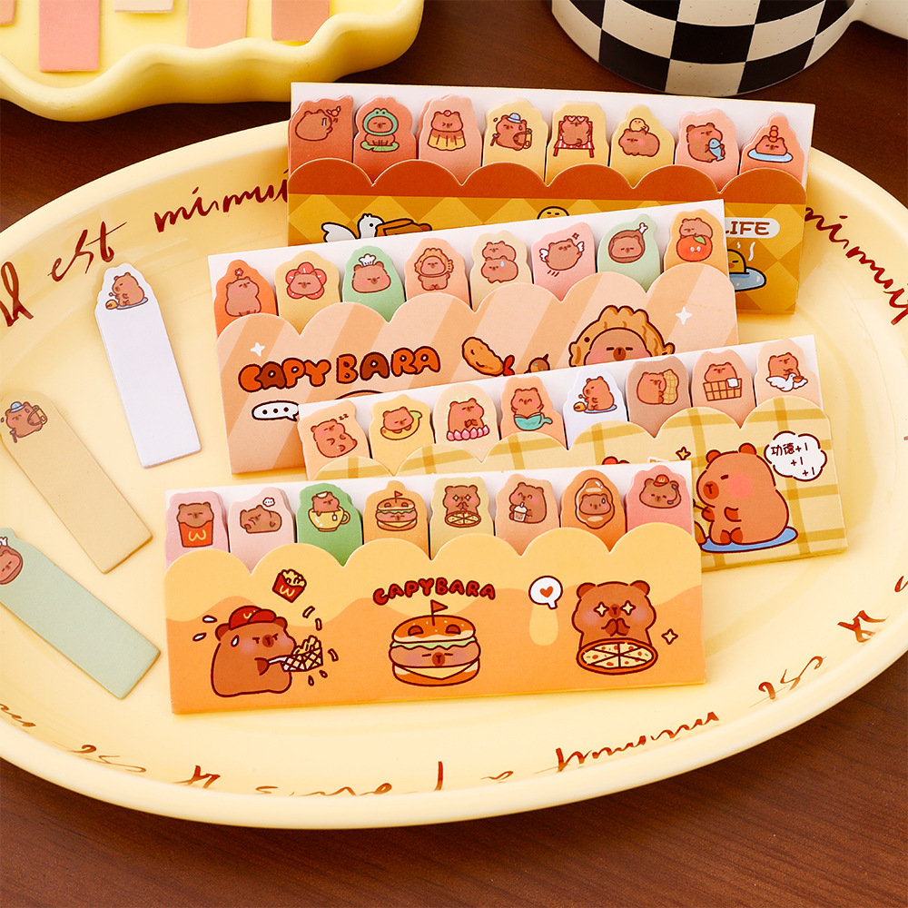 Kawaii Capybara Standing in Li - Sticky Memo Holder のレビューと価格