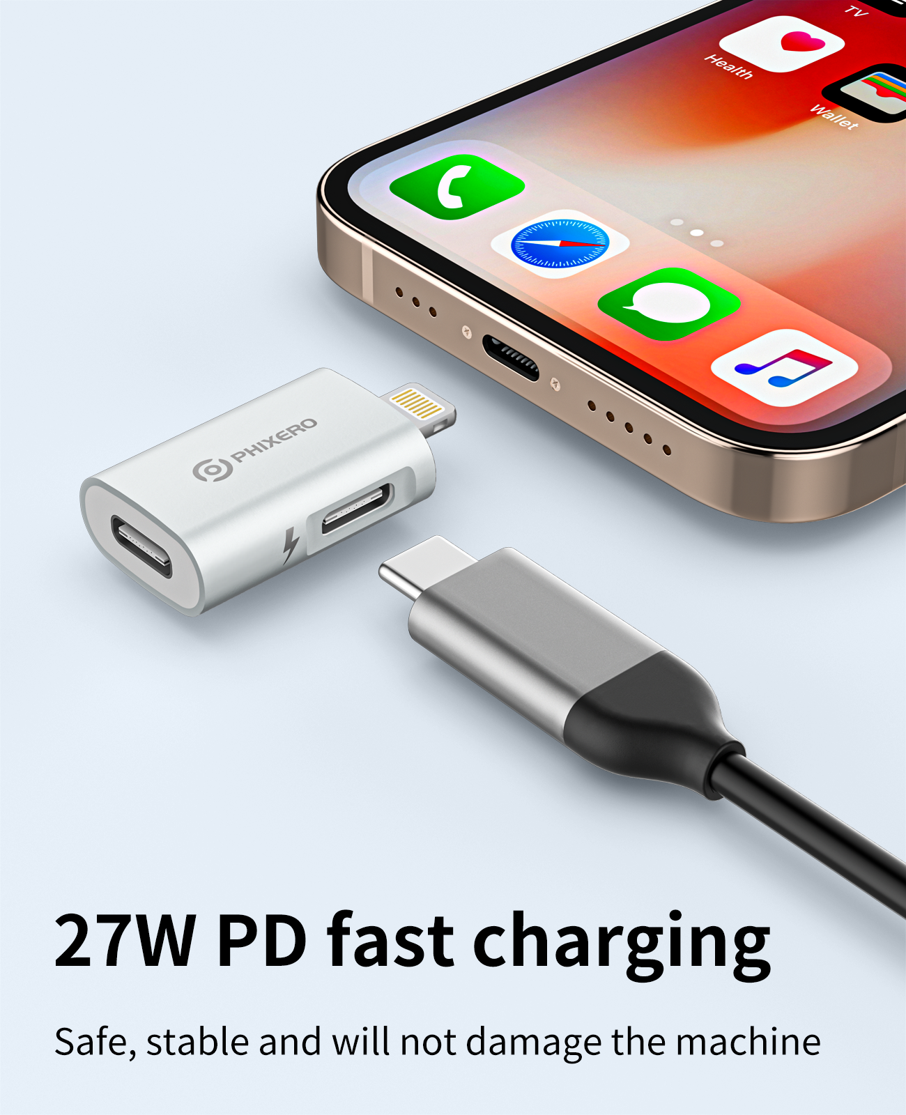 PHIXERO USB C OTG Adapter 27W  - Desk Setup Ipad のレビューと価格