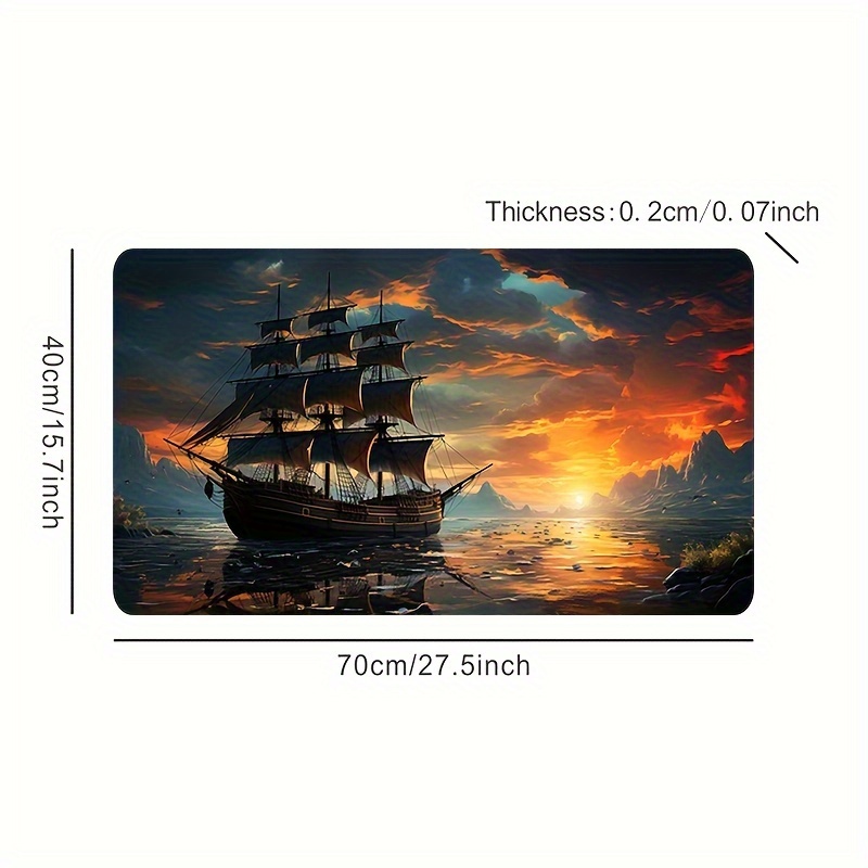 Mouse Pad Sailboat Keyboard Pa - Desk Setup Keyboard のレビューと価格