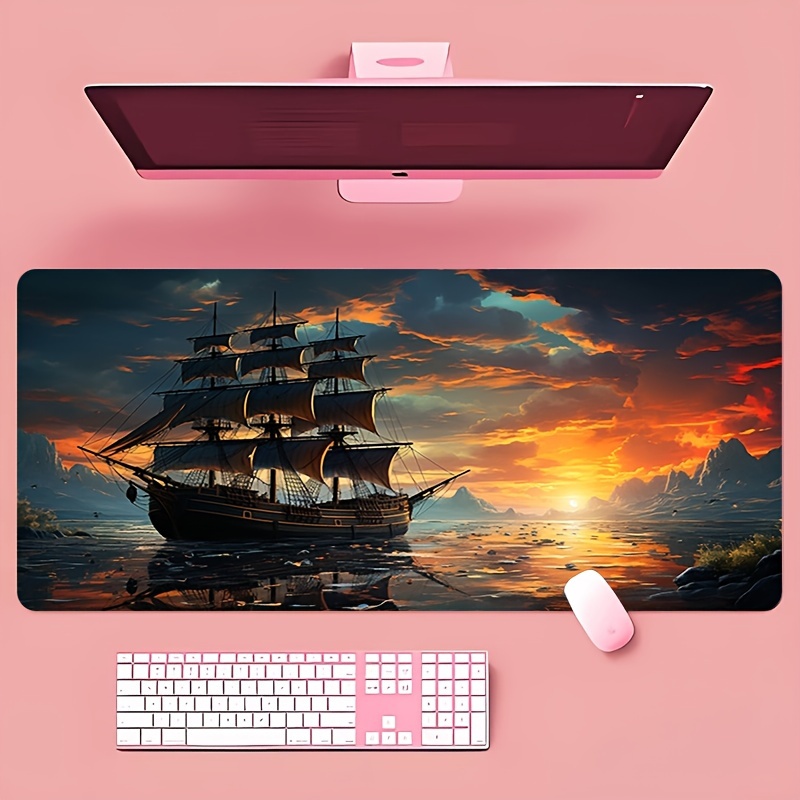 Mouse Pad Sailboat Keyboard Pa - Desk Setup Keyboard のレビューと価格