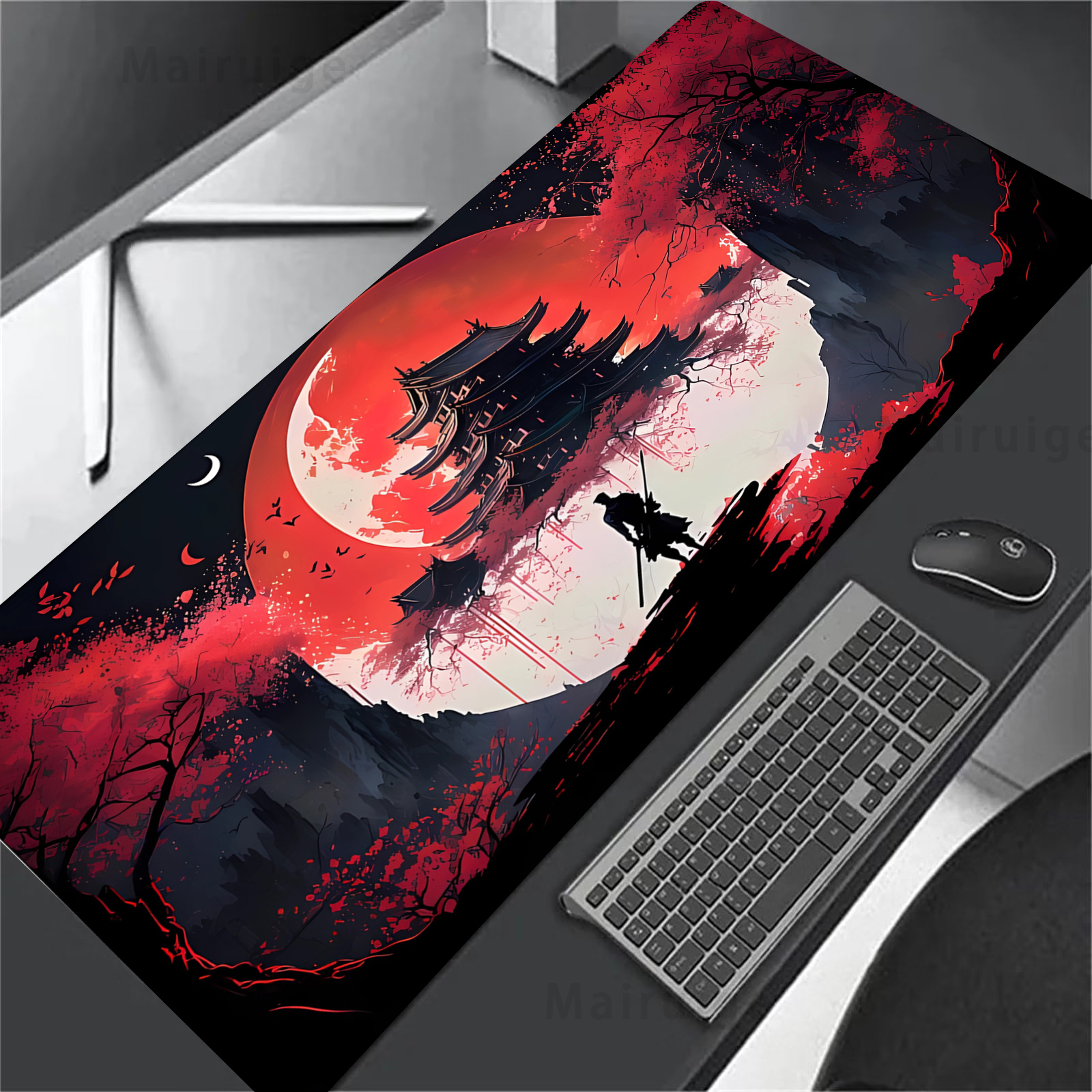 Mousepad Japanese Sakura Samur - Desk Setup For Office のレビューと価格