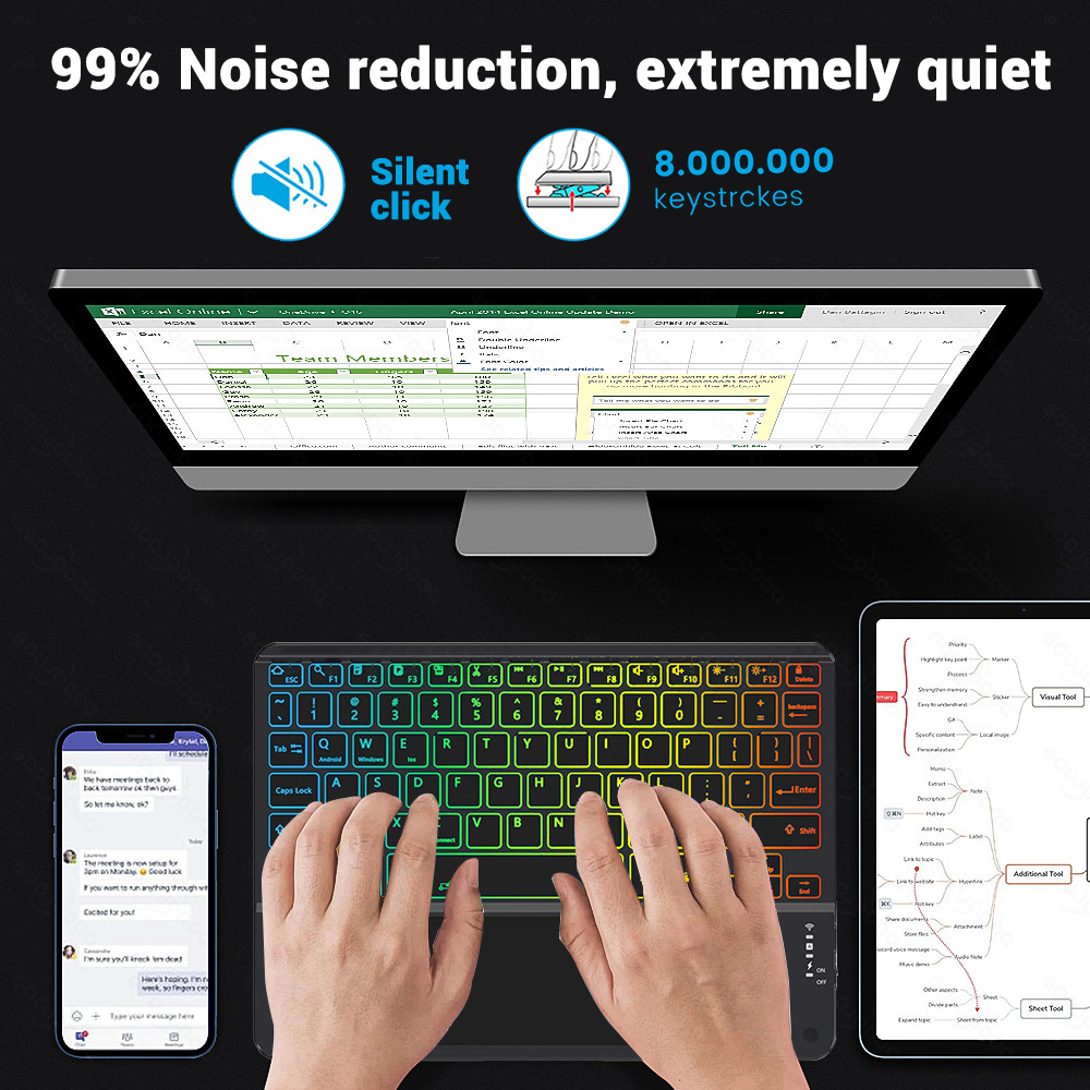 Backlight iPad magic keyboard  - Desk Setup Ipad のレビューと価格