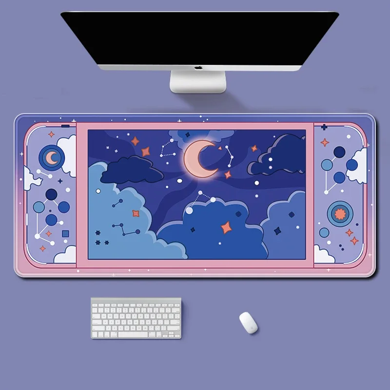 Moon and Stars Large Desk Mat  - Desk Setup For Office のレビューと価格