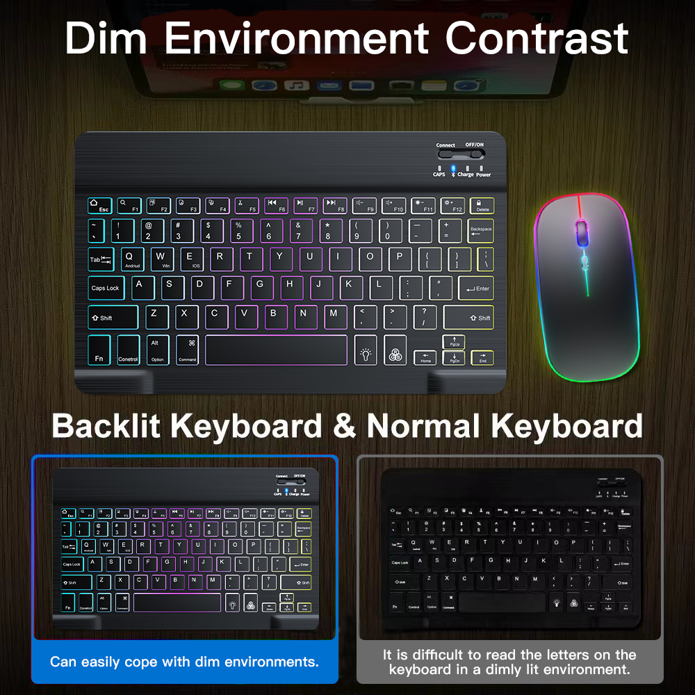 Backlit Backlight Bluetooth Ke - Desk Setup Keyboard のレビューと価格