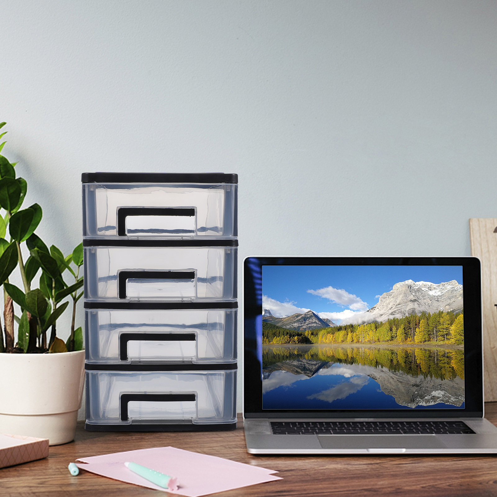 Four Layer Drawer Type Storage - Desk Setup Small Space のレビューと価格