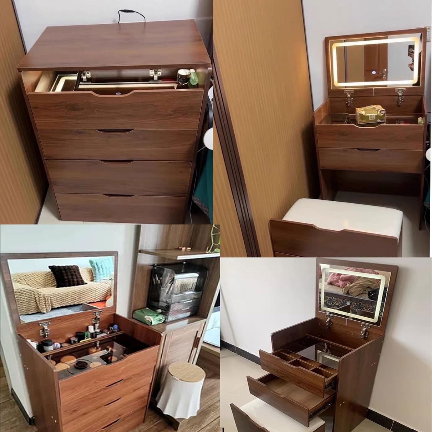 3 in 1 Vanity Desk with Plip T - Desk Setup In Small Bedroom のレビューと価格