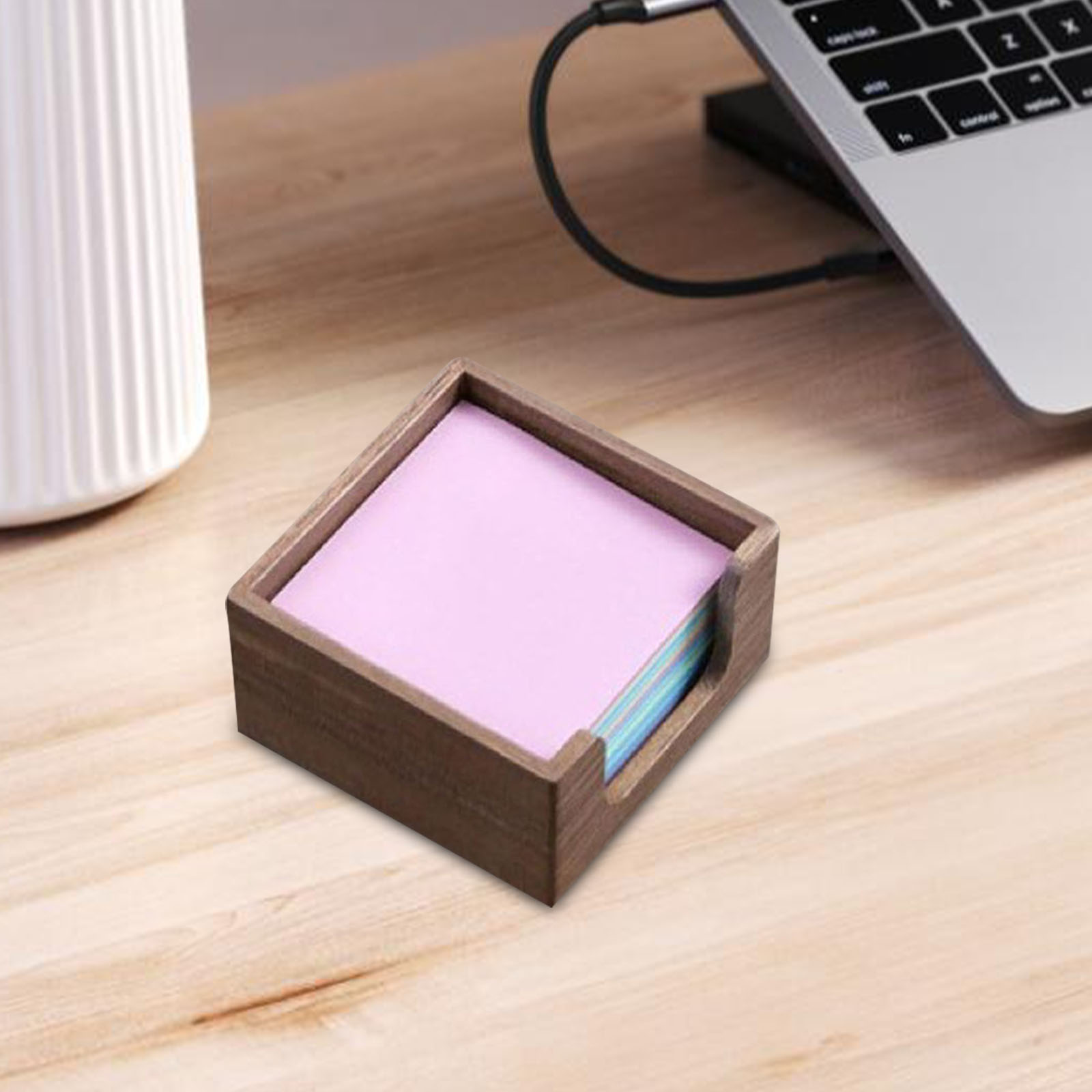 Acacia Wood Sticky Note Holder - Sticky Memo Holder のレビューと価格