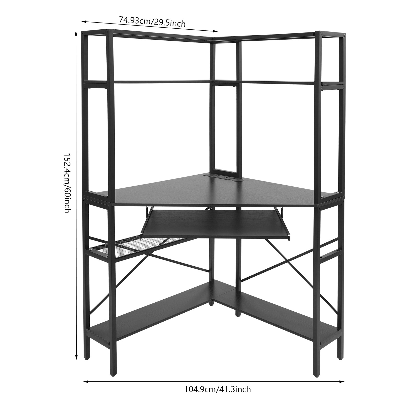 Triangular Corner Computer Des - Desk Setup Small Space のレビューと価格
