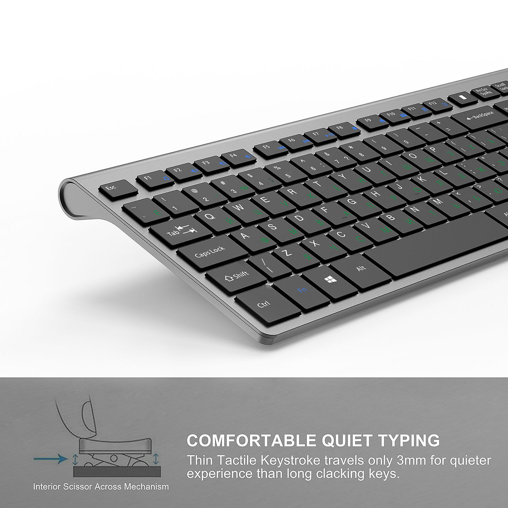 2.4G Rechargeable Wireless Key - Desk Setup Keyboard のレビューと価格