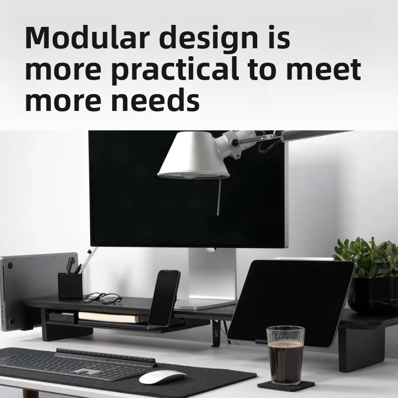 Solid Wood Monitor Riser Stand - Desk Setup For Office のレビューと価格