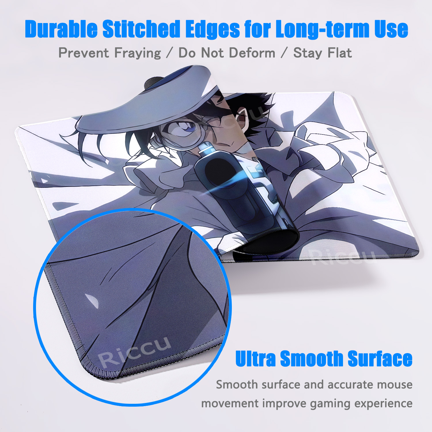 Anime D-Detective Conan Mouse  - Desk Setup Keyboard のレビューと価格