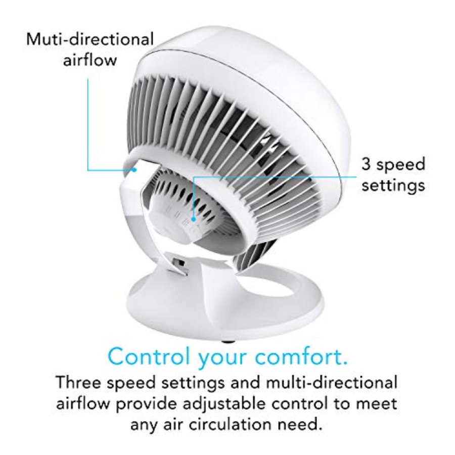 460 Small Desk Fan with 3 Spee - Desk Setup In Small Bedroom のレビューと価格