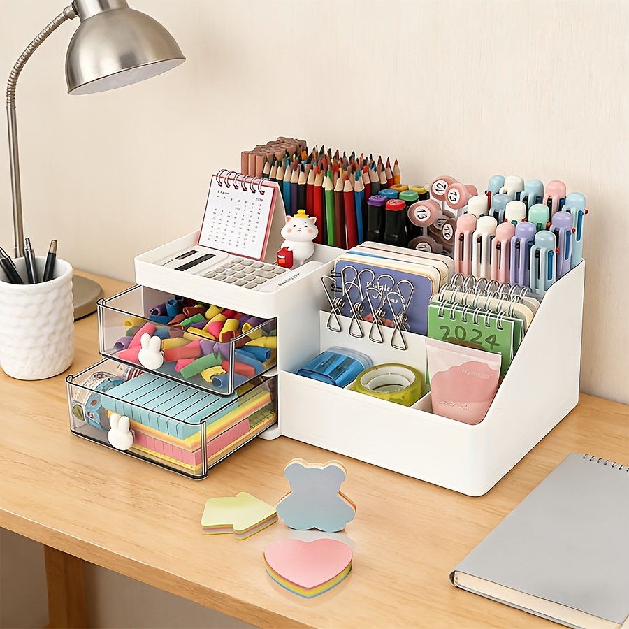 Cute Rabbit Desk Organizer Pen - Sticky Memo Holder のレビューと価格