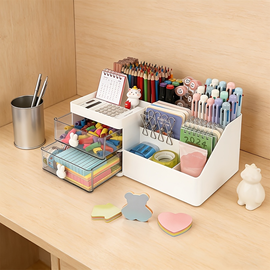 Cute Rabbit Desk Organizer Pen - Sticky Memo Holder のレビューと価格