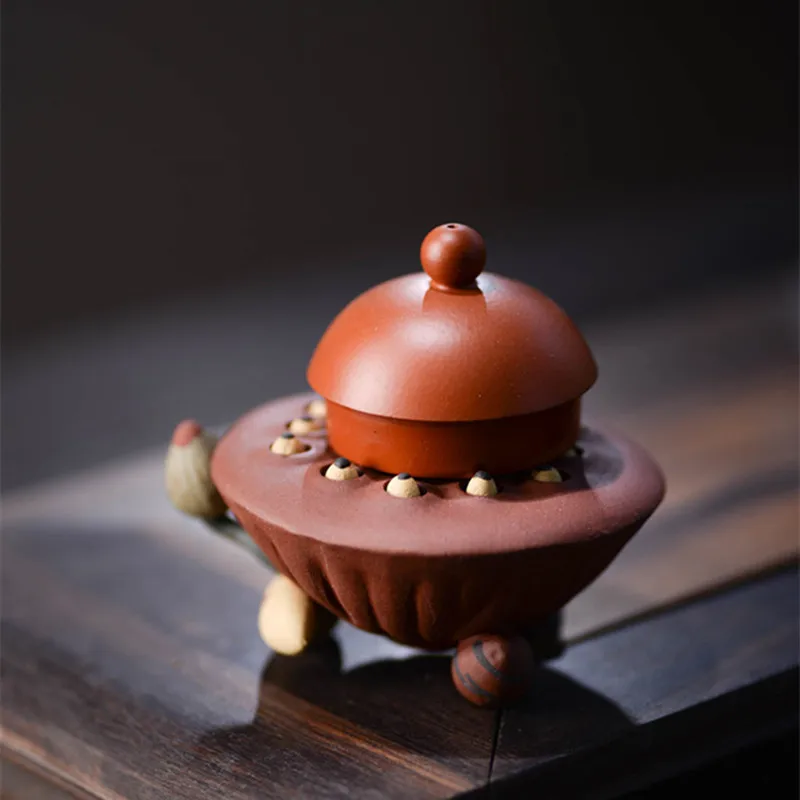 Creative Purple Clay Tea Pet T - Desk Setup At Home のレビューと価格
