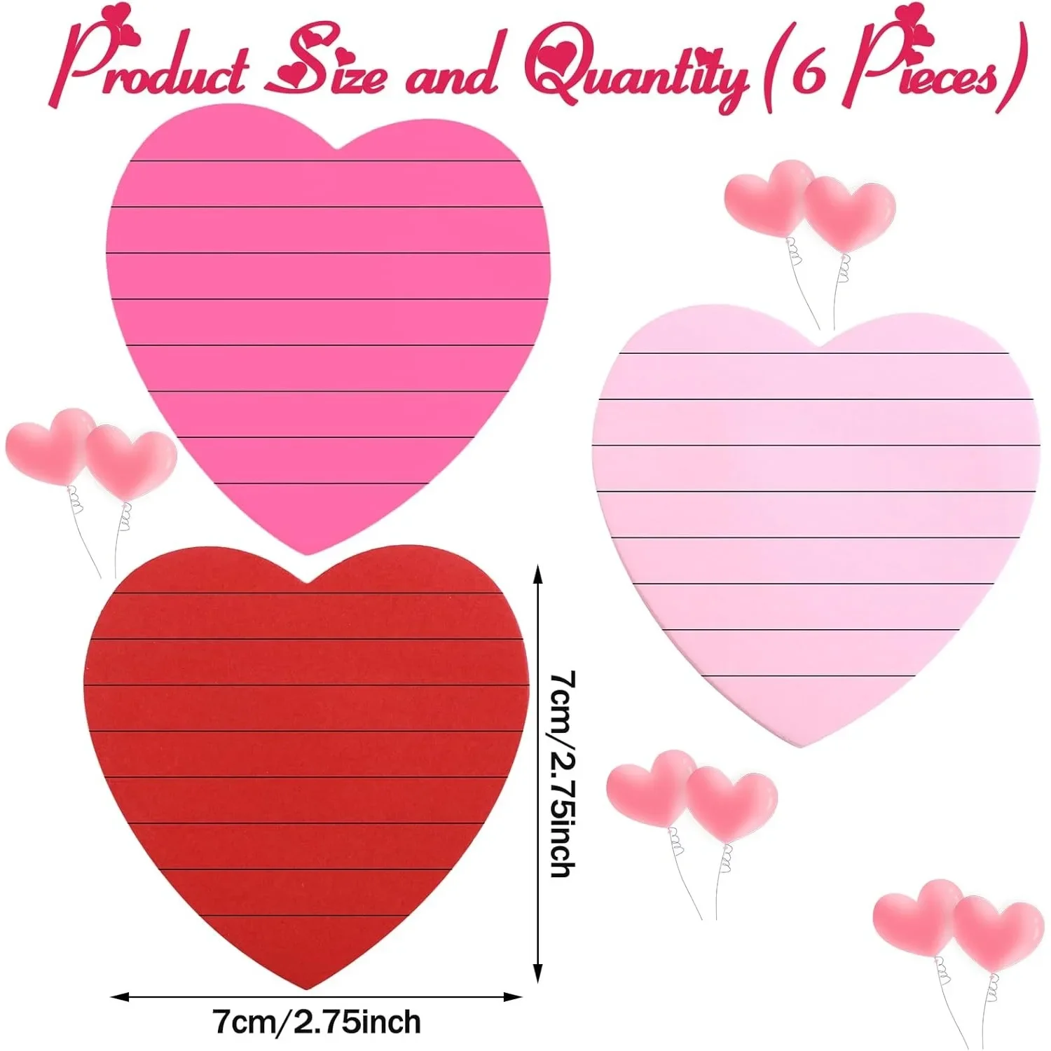 Heart Shaped Cute Sticky Notes - Sticky Memo Holder のレビューと価格