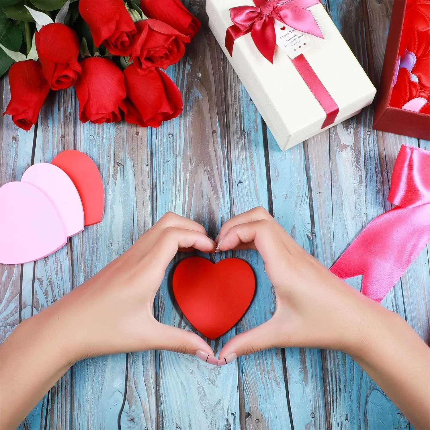 Heart Shaped Cute Sticky Notes - Sticky Memo Holder のレビューと価格