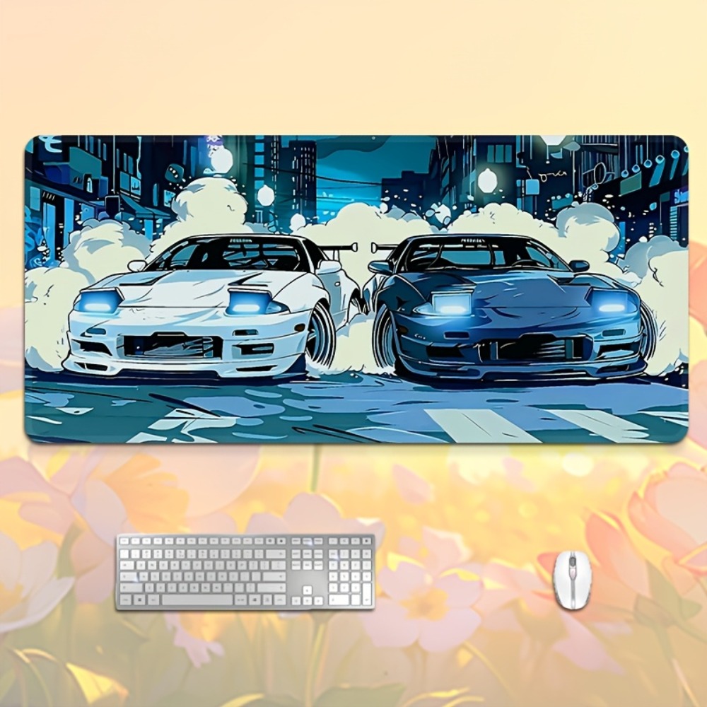Anime Style Blue White Sports  - Desk Setup For Office のレビューと価格