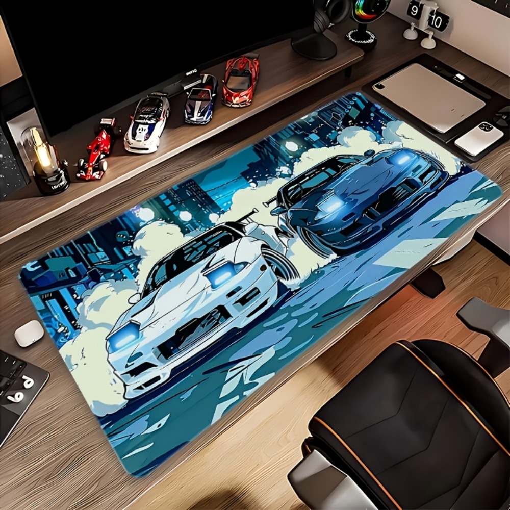 Anime Style Blue White Sports  - Desk Setup For Office のレビューと価格