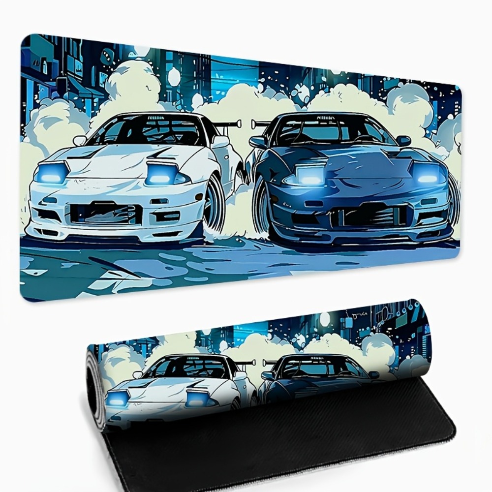 Anime Style Blue White Sports  - Desk Setup For Office のレビューと価格