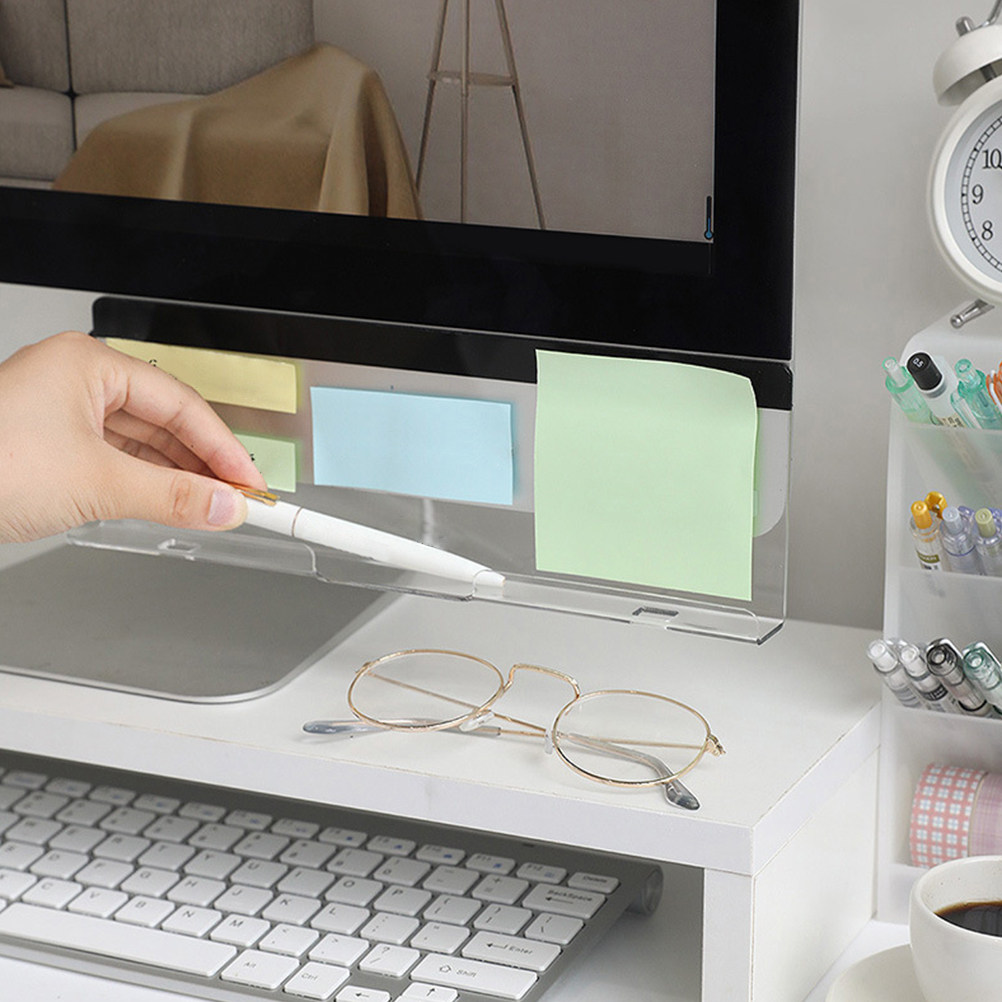 Screen Bottom Memo Board Monit - Sticky Memo Holder のレビューと価格