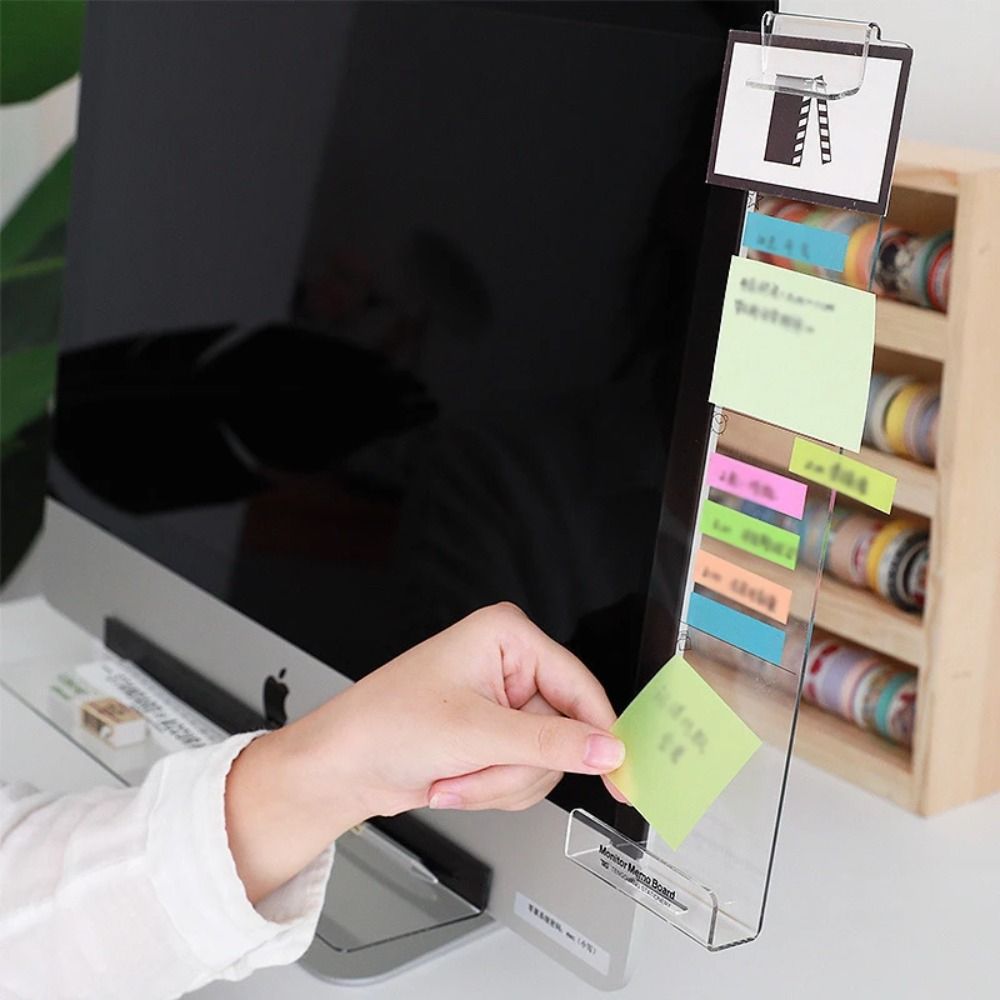 Transparent Monitor Memo Board - Sticky Memo Holder のレビューと価格