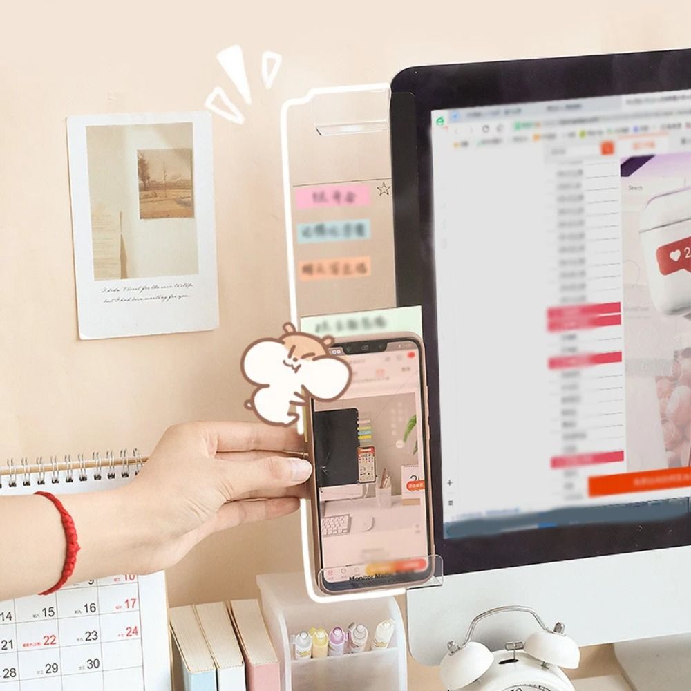 Transparent Monitor Memo Board - Sticky Memo Holder のレビューと価格