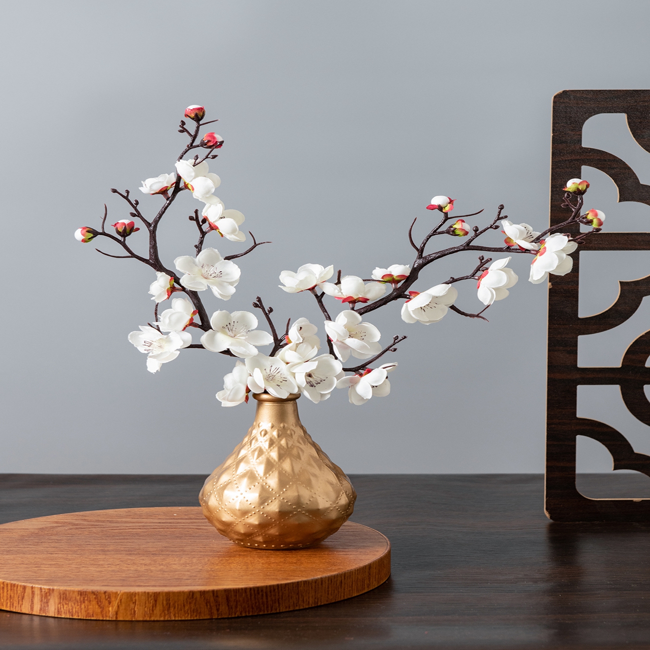 Artificial Flower Spring Plum  - Desk Setup At Home のレビューと価格